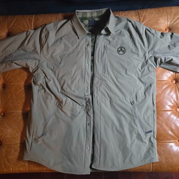 Magpul Jacket Men's (L) - Grey Green Plaid Reversible - Tech Logger Gorpcore - Picture 2 of 13